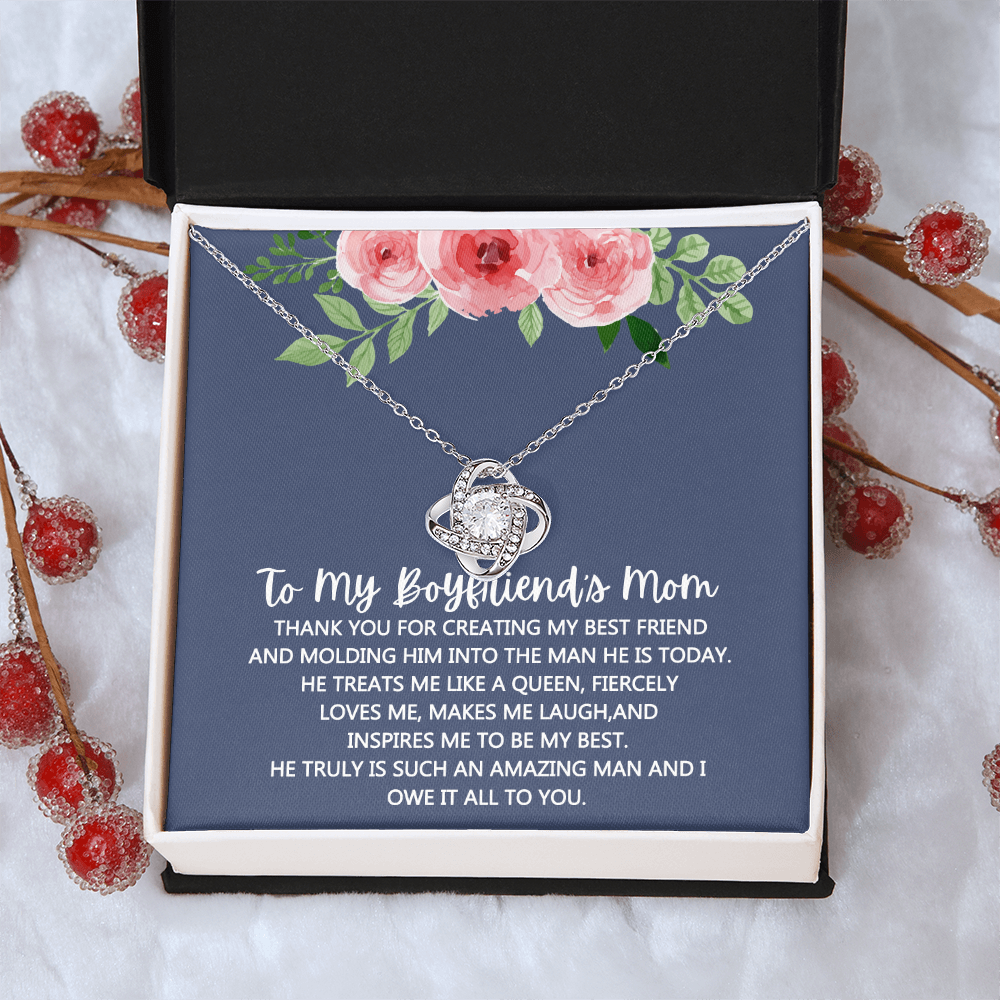 To My Boyfriend's Mom Necklace From Girlfriend Mom, Mothers Day Necklace For Boyfriends Mom From Girlfriend, Personalized Gifts For Mother-In-Law, Boyfriends Mom Gift Necklace, Necklace for Women