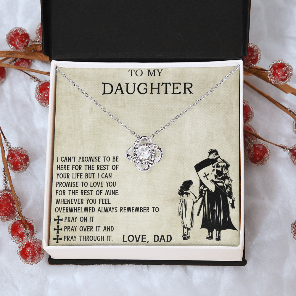 To My Daughter Necklace From Viking Dad, To My Beautiful Daughter Whenever You Feel Overwhelmed Jewelry Gift On Birthday, Christmas, Xmas with Message Card and Gift Box Jewelry For Girls