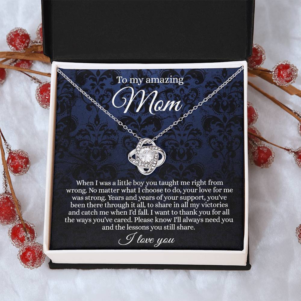 To My Amazing Mom Necklace From Daughter With Card And Box Gift For Mom, Loving Mom, Thank You Mom Gift Necklae, Jewelry Gift For Women On  Mother's Day Necklace Anniversary, Birthday Gift For Her