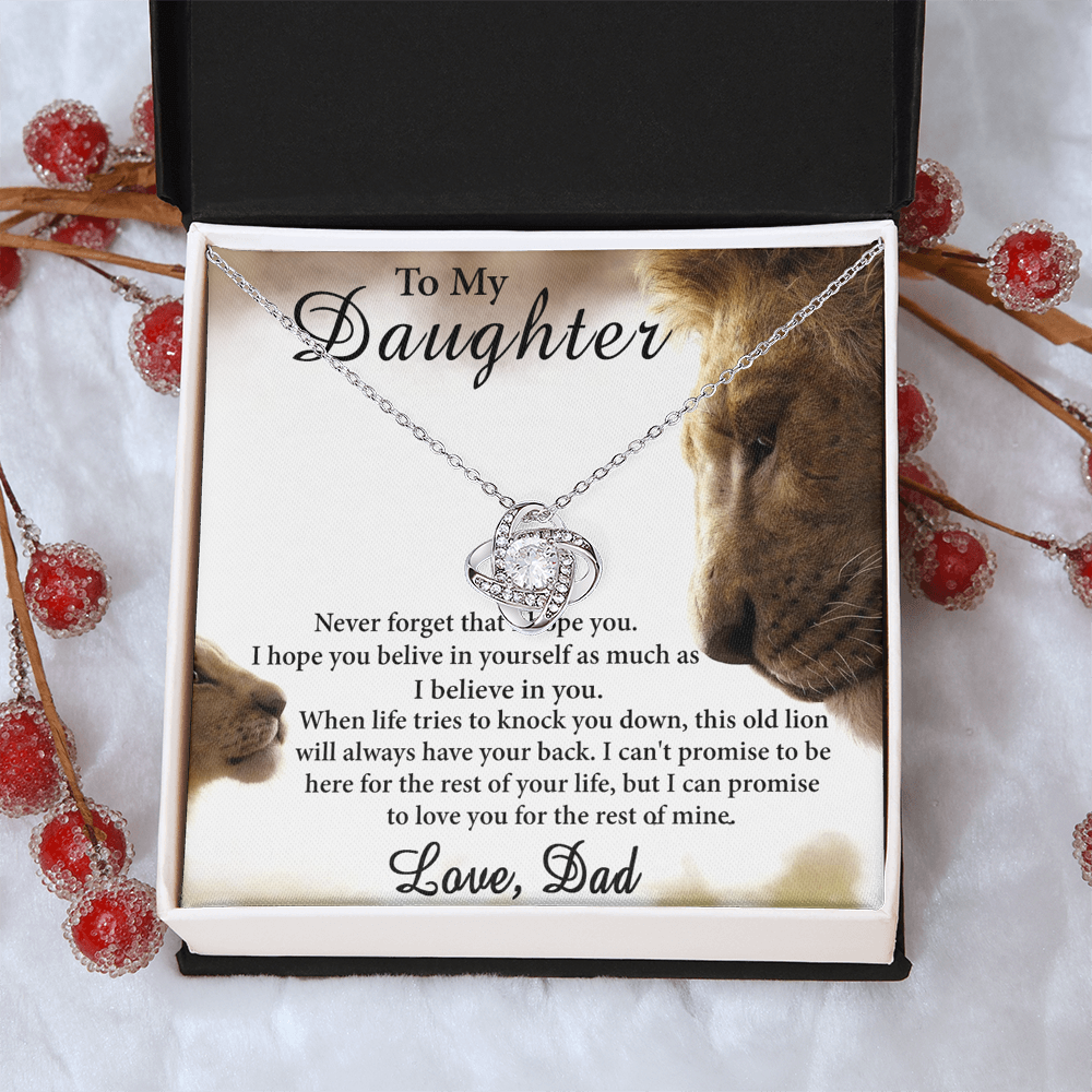 Father To Daughter Gifts Necklace From Dad, Father Daughter Necklace Sterling Steel, To My Daughter Necklace From Daddy On Graduation, Birthday, Valentines, Christmas For Badass Beautiful Girls