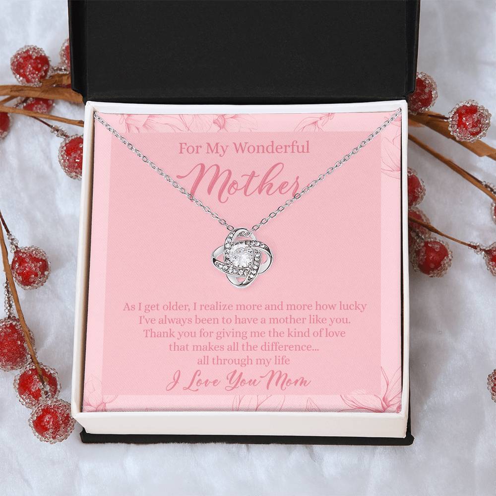 To My Mom Necklace From Son, My Wonderful Mother And Son Necklace Gift For Mom, Jewelry For Women, Wonderful Mom Gift Necklace, Gifts for Mom on Birthday Mother's Day Wedding Valentine Christmas