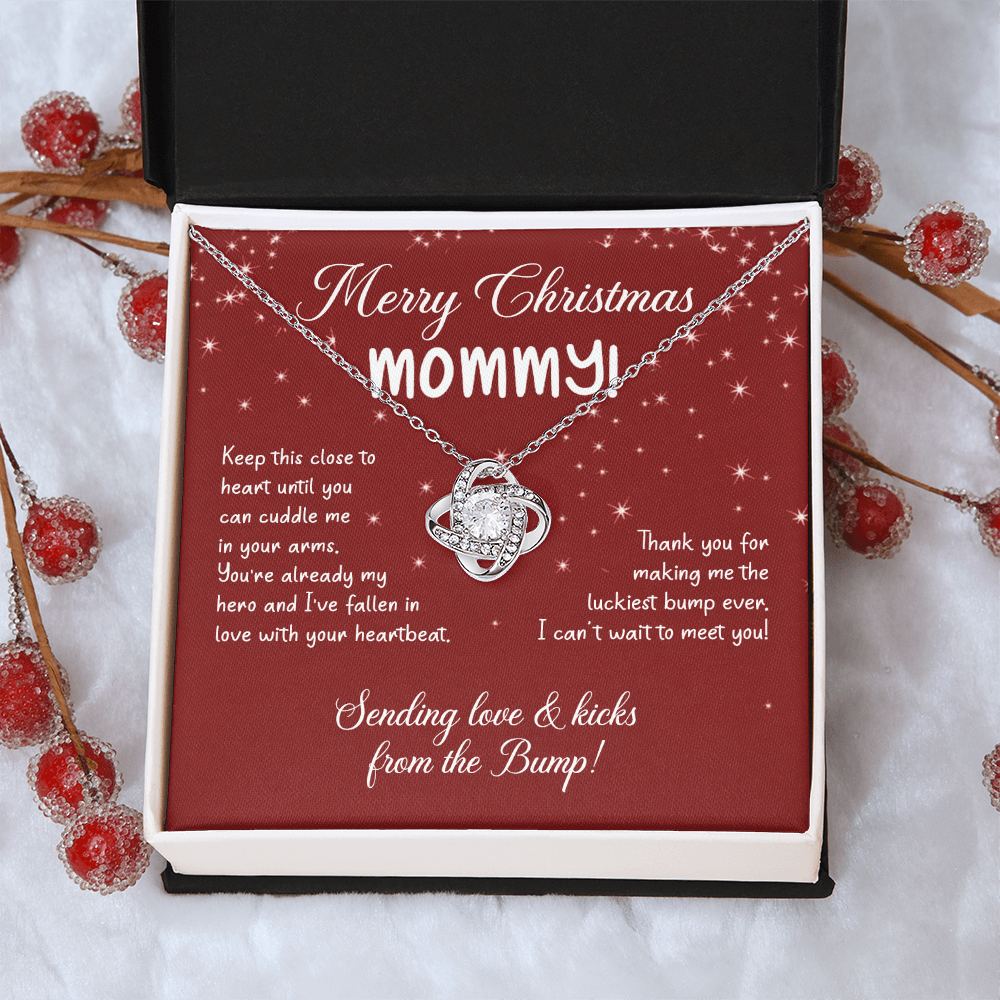 To My Mom Christmas Necklace Christmas Gift For Mom To Be First Time Mommy Gift