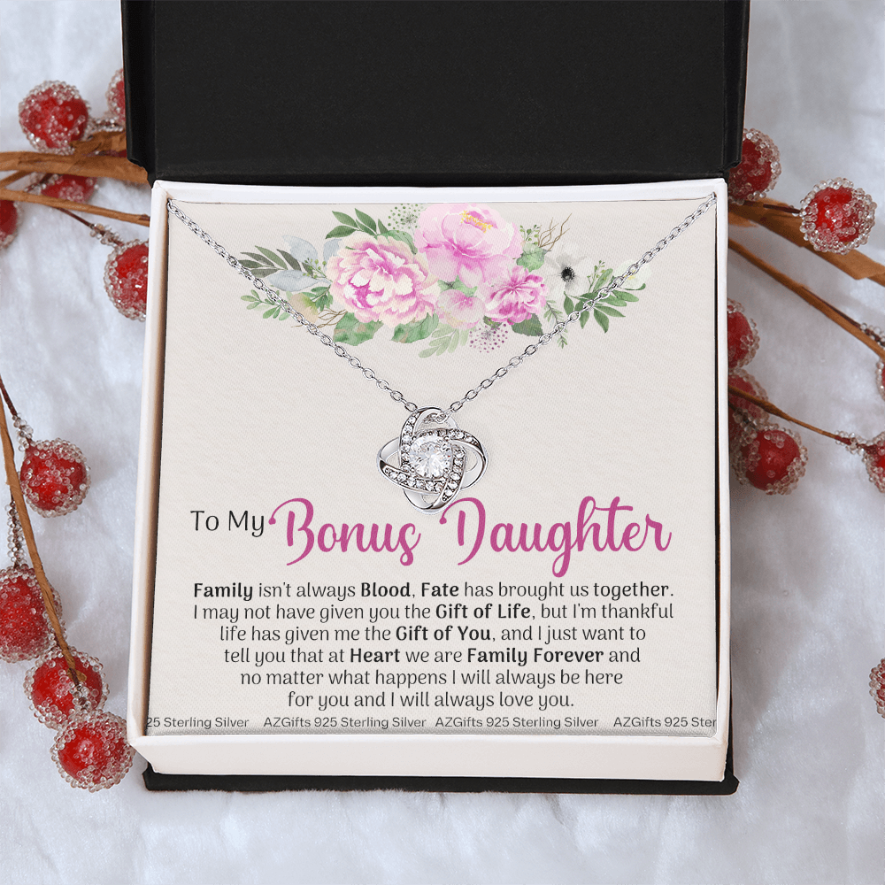 To My Bonus Daughter, Bonus Daughter Necklace, Step Daughter Necklace, Gifts For Stepdaughter, Gifts For Bonus Daughter, Bonus Daughter Gifts, Step Daughter Jewelry Gift For Girls, Little Girl