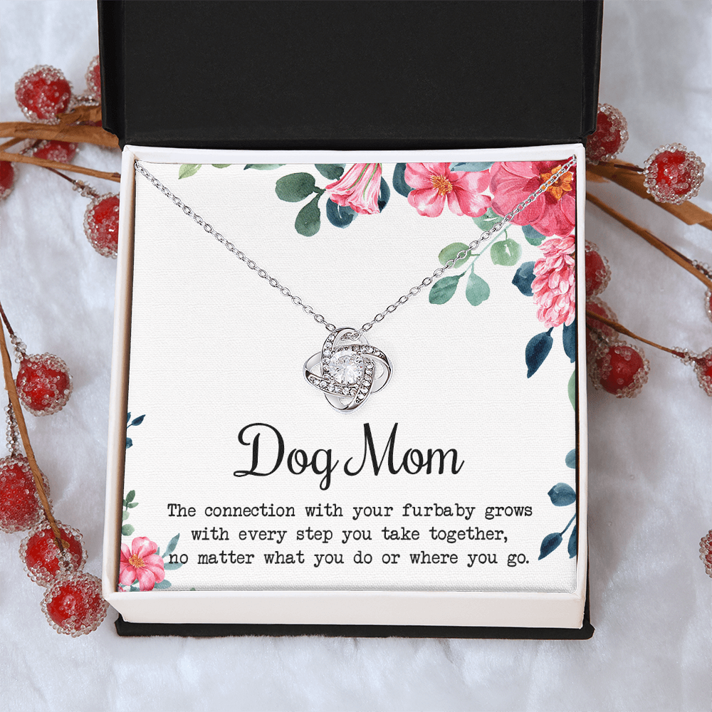 Dog Mom Necklace, To My Dog Mom Love Knot Necklace From Daughter Son To Mom Dog Mom Pendant Gift On Christmas Birthday Necklace Gift For Mother In Law Gift Necklace, Necklace Gift For Mom, Mommy