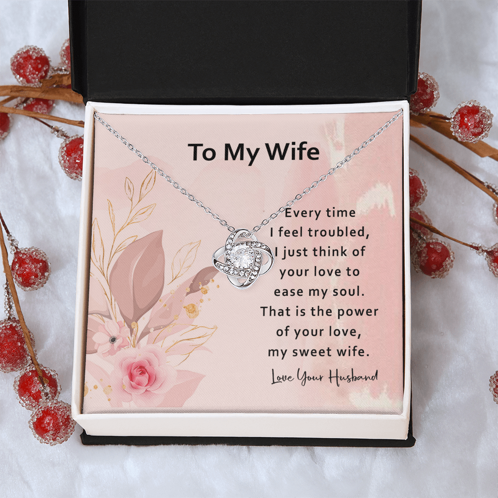 To My Wife Necklace From Husband, Necklace Valentines Day For Wife Jewelry Box Pendant Personalized Gift Necklace, Custom Romantic Gift Necklace For My Best Wife Ever, Jewelry Gift For Women