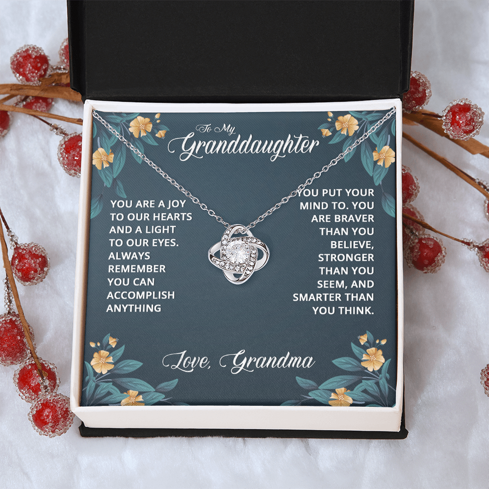 Granddaughter Gifts From Grandma - Granddaughter Necklace, Jewelry Keepsake Gifts For Granddaughter, Love Gift For Adults Or Girls On Birthday, Graduation, Wedding, Valentines, Mothers Day, Christma