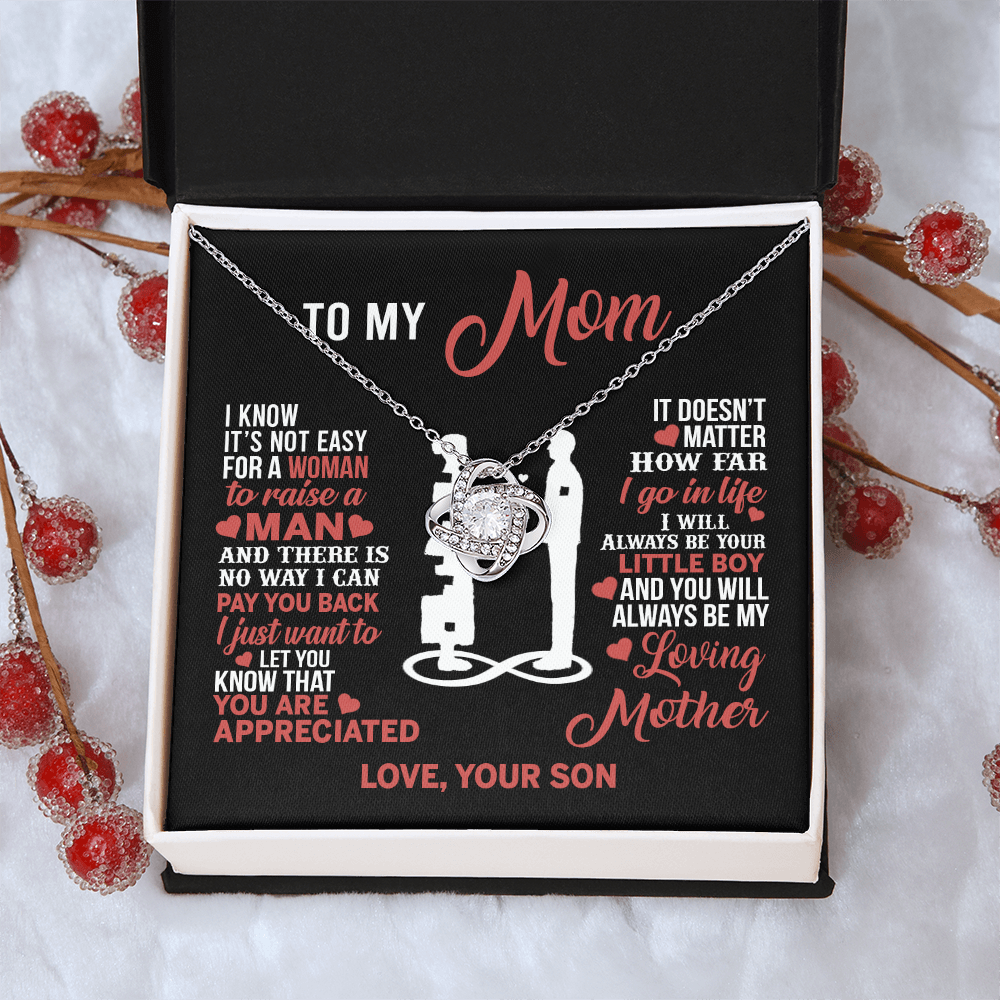 Mom Necklace Mothers Day Gift From Son To My Mom Forevere Love Necklace Gift Mom