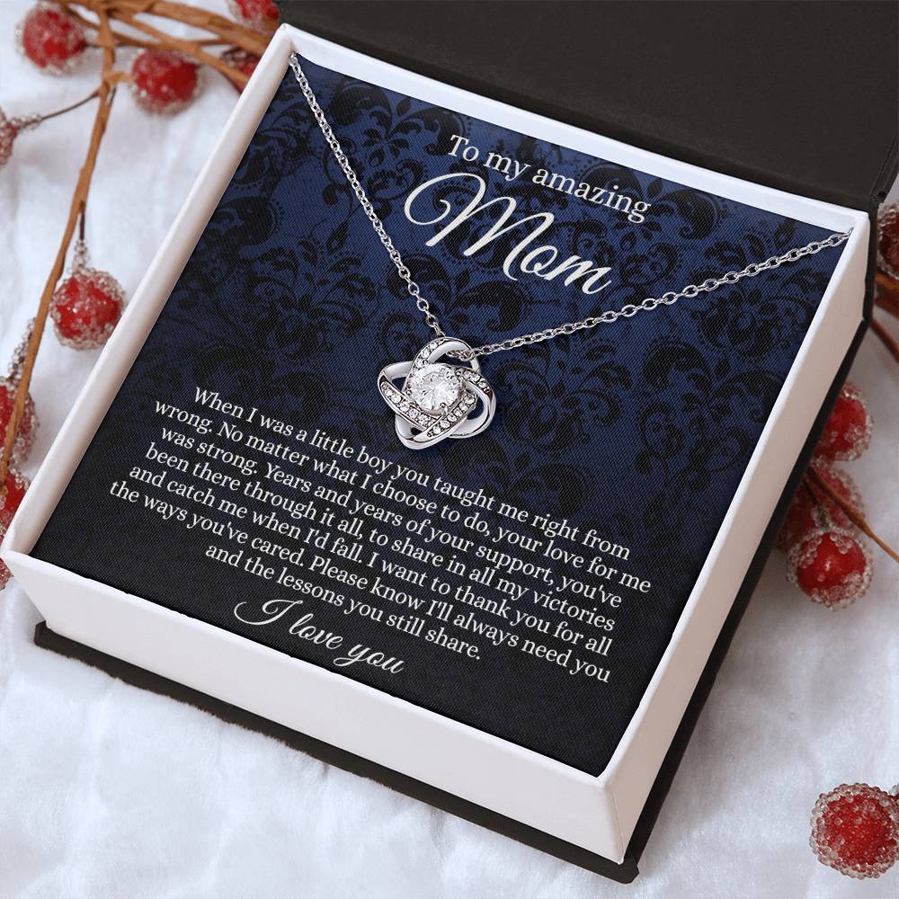 To My Amazing Mom Necklace From Daughter With Card And Box Gift For Mom, Loving Mom, Thank You Mom Gift Necklae, Jewelry Gift For Women On  Mother's Day Necklace Anniversary, Birthday Gift For Her