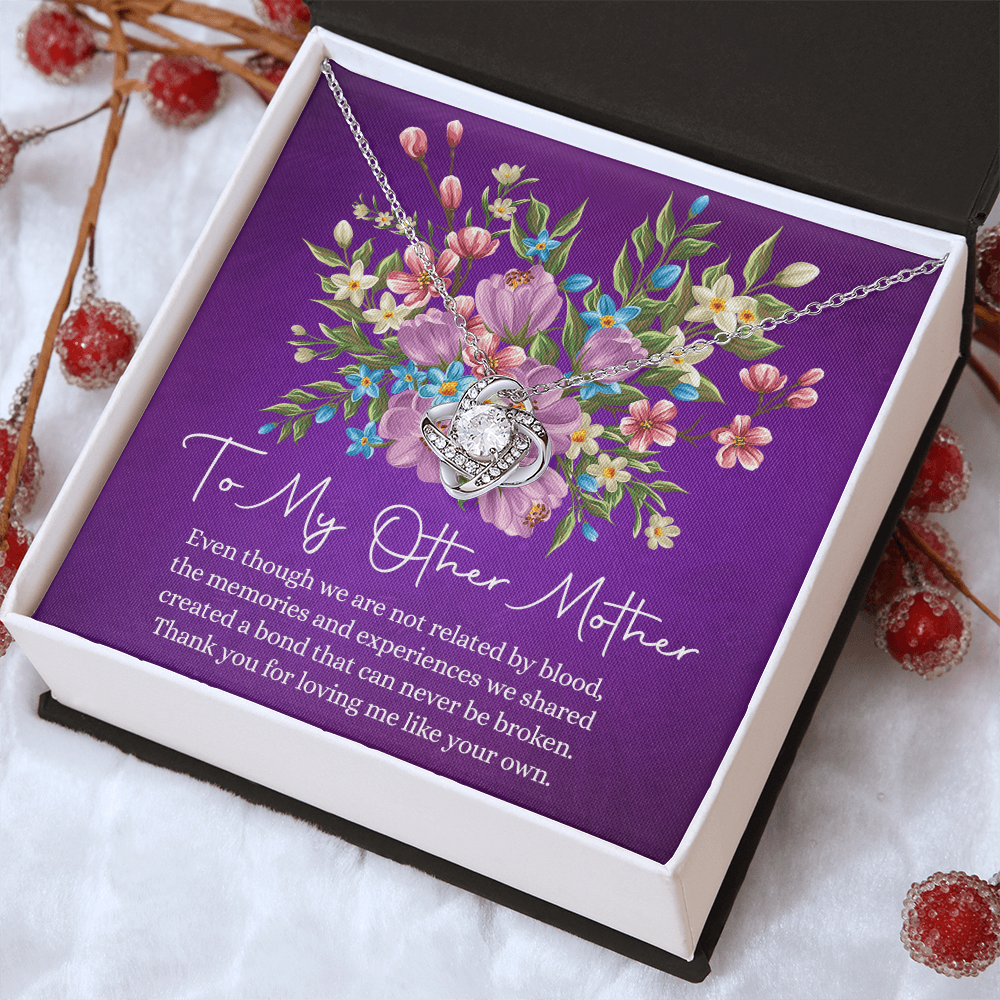 Mother Necklace, To My Other Mother Love Knot Necklace Gift From Daughter, Mother And Daughter Gift Necklace Personalized Gift Necklace For Mom, Thank You Pendant, Love Knot Necklace Gift For Women
