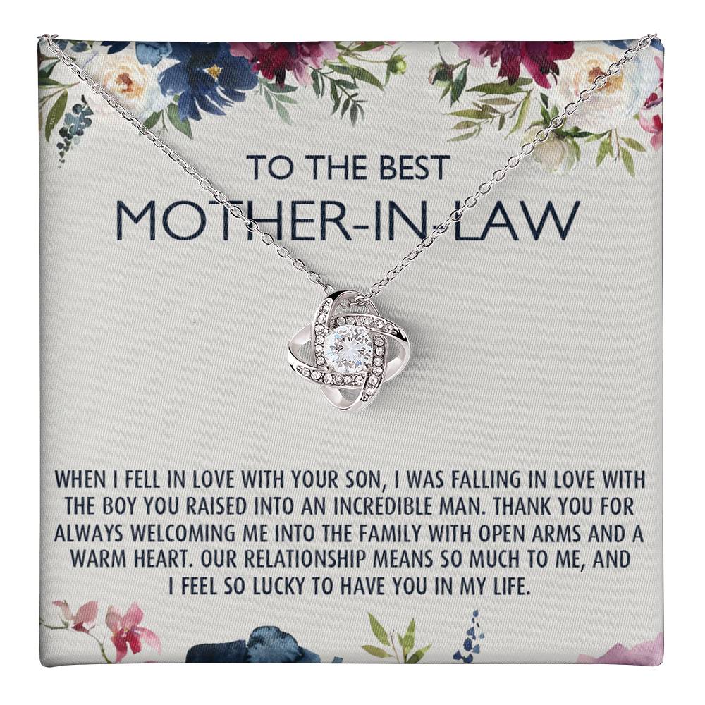 To My Mother-In-Law Gift Mothers Day Gift Necklace Mother-In-Law Gifts Jewelry Love Knot Necklace 6323
