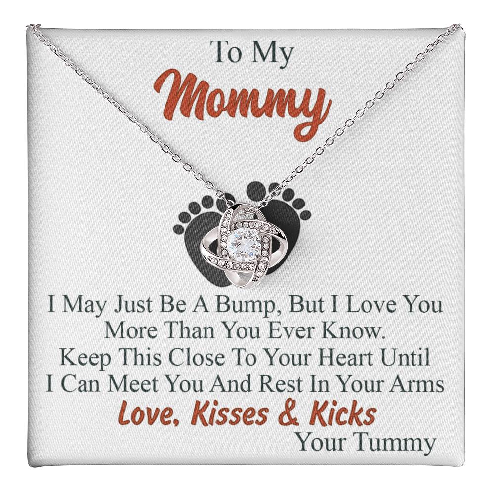 To My Mommy Love Knot Necklace Trendy Gift for First Time Mom Gifts for Family Love Knot Necklace 6323