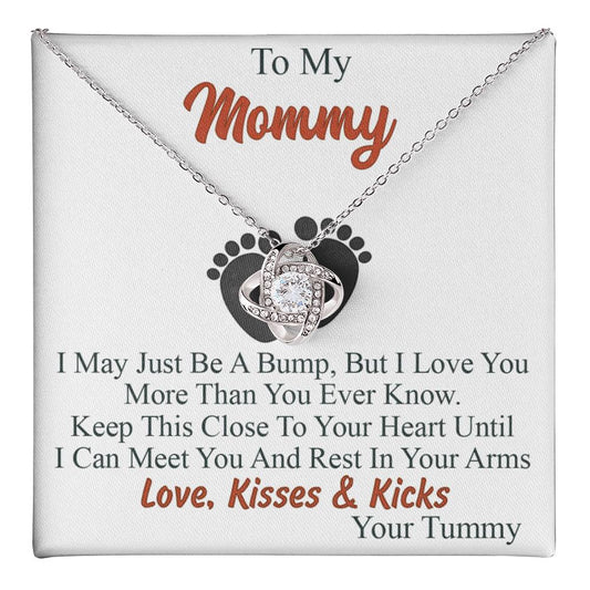 To My Mommy Love Knot Necklace Trendy Gift for First Time Mom Gifts for Family Love Knot Necklace 6323