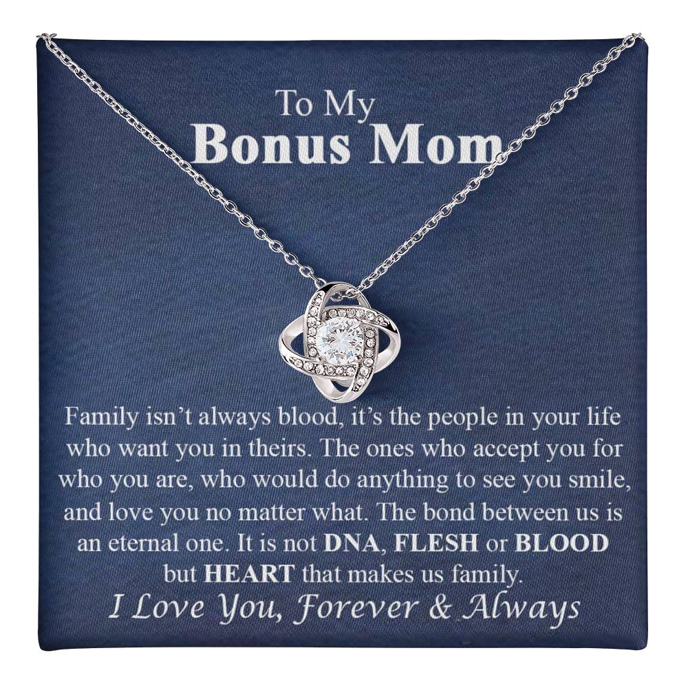 To My Bonus Mom Necklace Gift for Bonus Mom On Mother's Day Necklace For Stepmom