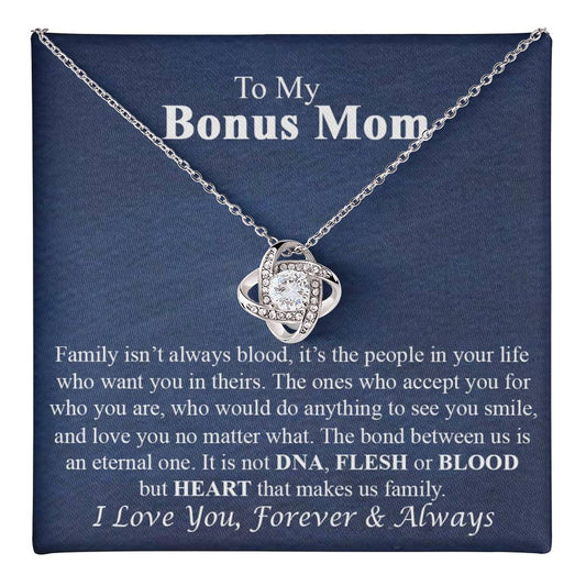 To My Bonus Mom Necklace Gift for Bonus Mom On Mother's Day Necklace For Stepmom