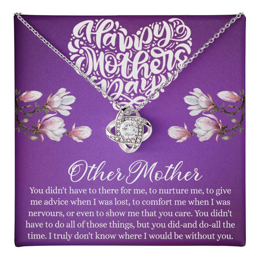 Happy Mother Day Necklace, Other Mother Love Knot Necklace Gift From Daughter, Mother And Daughter Gift Necklace Personalized Gift Necklace For Mother Pendant, Love Knot Necklace Gift For Women Love Knot Necklace 6323