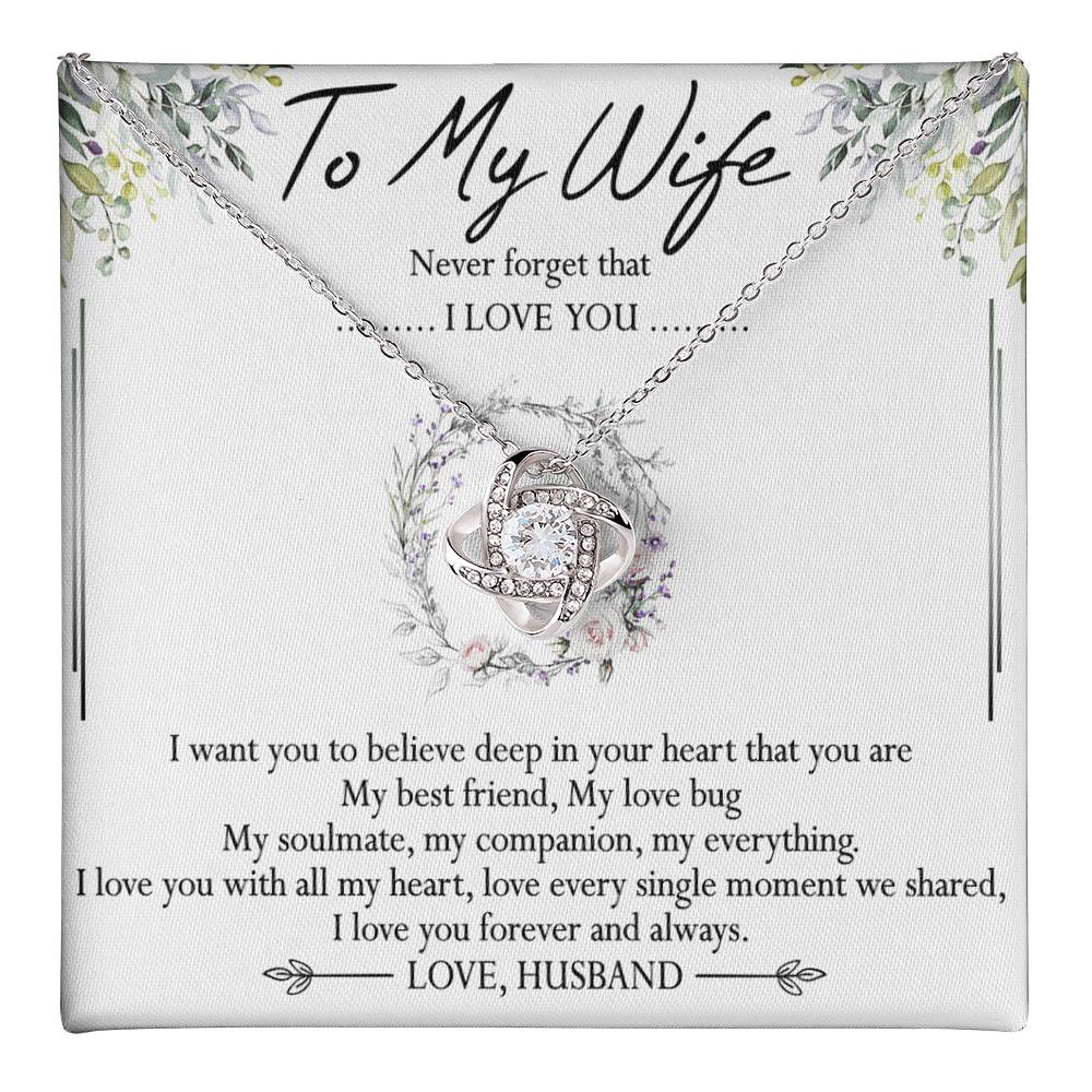 To My Wife Necklace, Necklace For Wife From Husband, To My Soulmate Necklace For Women, Soulmate Jewelry For Wife Beautiful Soulmate Gifts For Her Girlfriend Necklace Future Wife Gift Necklace