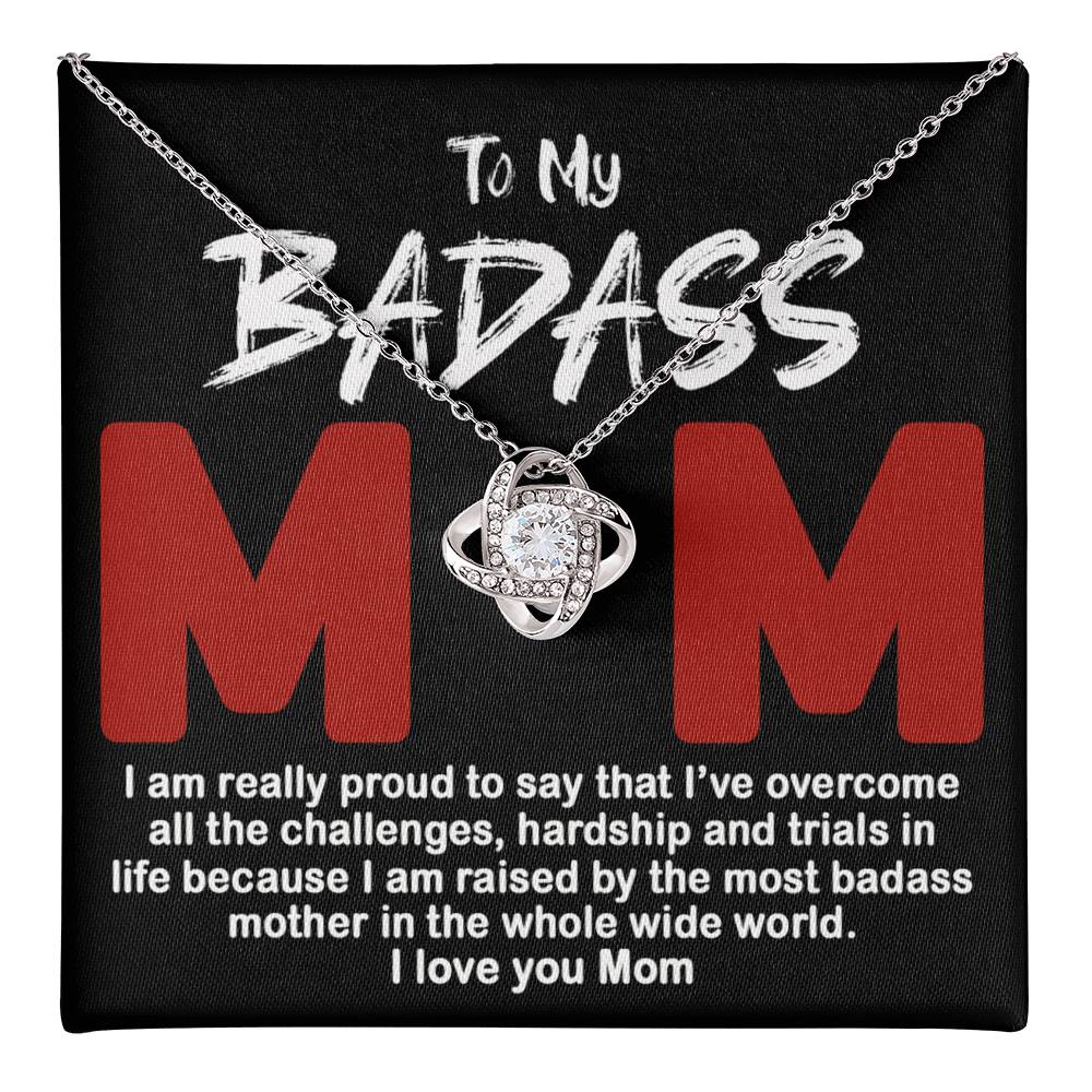 To My Badass Mom Necklace Badass Mom Gift, Jewelry For Step Mom On Mother's Day