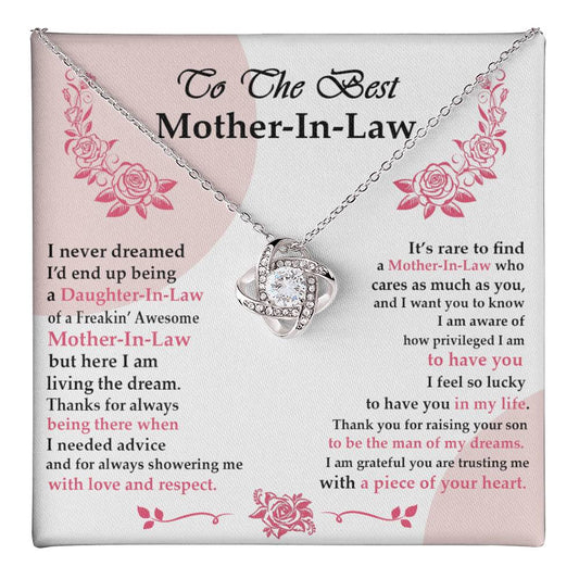 Gift For Mother-In-Law Jewelry Mothers Day Gift Love Knot Necklace Mom Gift Love Knot Necklace 6323