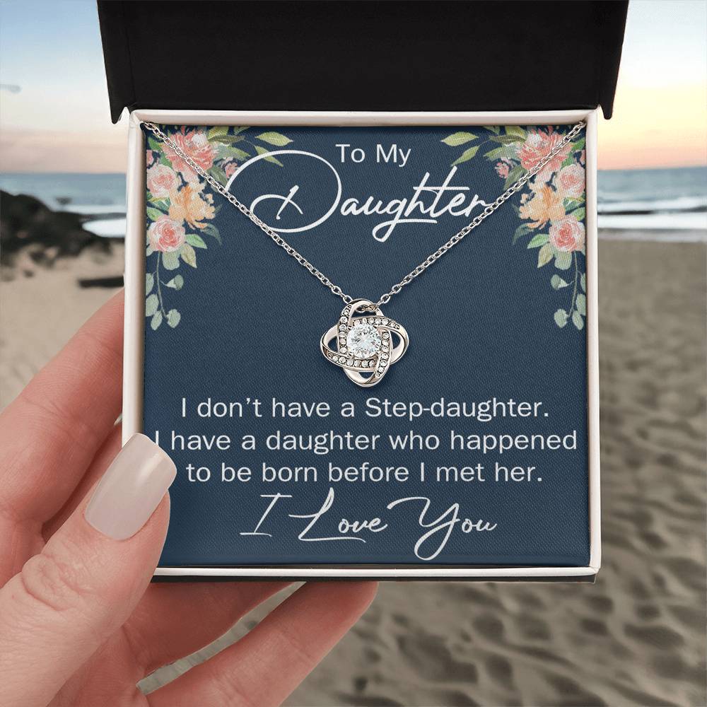 To My Daughter Necklace Gift From Mom Or Dad, Necklace Pendant for Daughter Gift On Graduation Gift Christmas Birthday Gift for Daughter Gift Set Jewelry Gift for Girls, Her Step Daughter Necklace