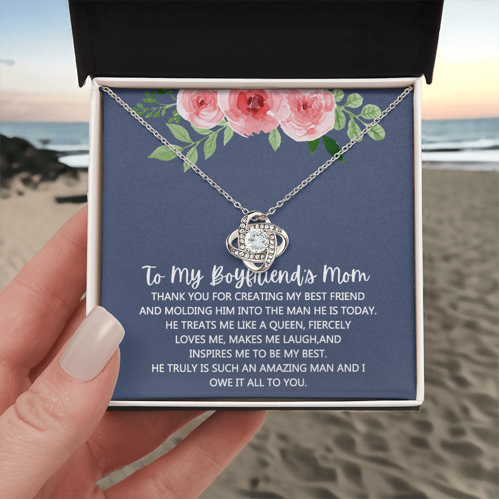 To My Boyfriend's Mom Necklace From Girlfriend Mom, Mothers Day Necklace For Boyfriends Mom From Girlfriend, Personalized Gifts For Mother-In-Law, Boyfriends Mom Gift Necklace, Necklace for Women