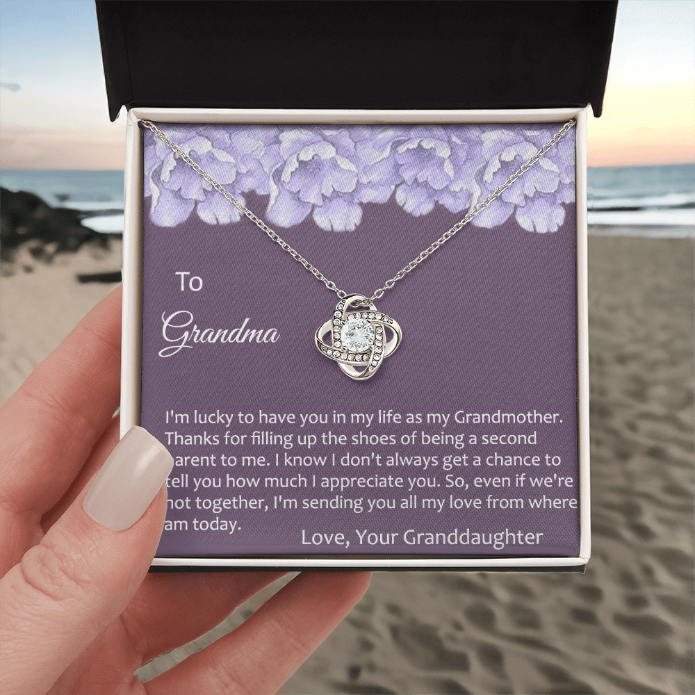 Grandma Gift Necklace To Granddaughter - Grandma Gifts from Granddaughter, Granddaughter Gifts From Grandma - Jewelry Gifts for Grandmother, Nana, Mimi, Gigi, Grammy on Birthday, Christmas