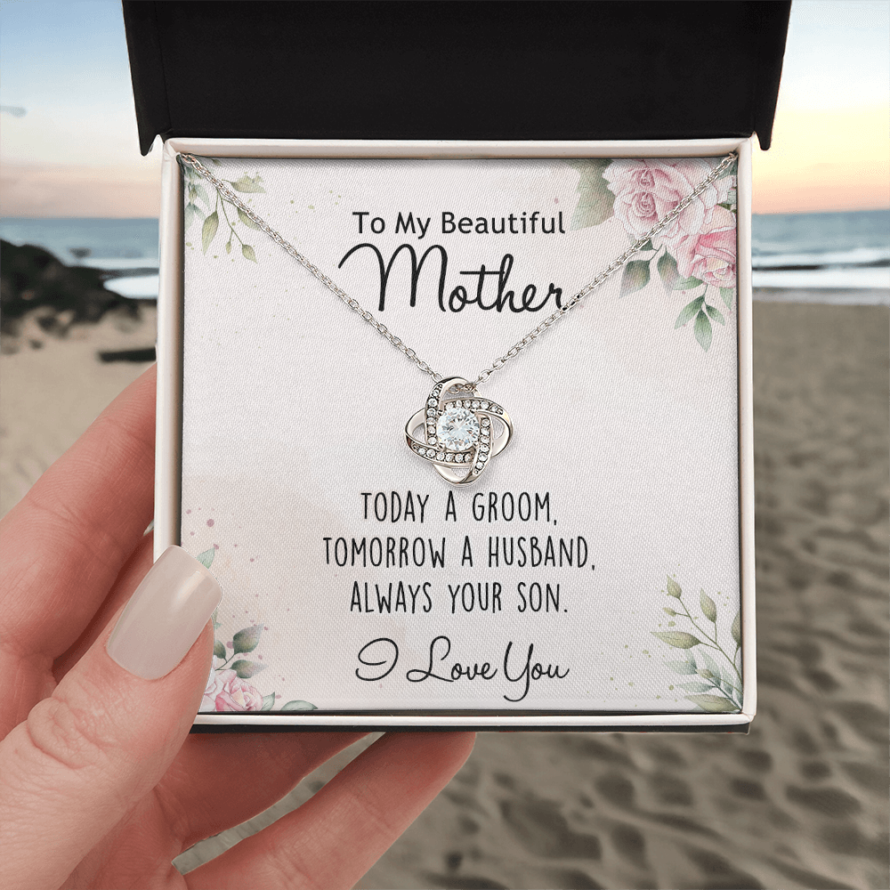Mother's Day Necklace Gift For Her, To My Mom Necklace From Daughter, Beautiful Mother Love Knot Necklace Gift For Mom mazing Mom, Bonus Mom On Mothers Day, Anniversary, Birthday, Jewelry For Mother