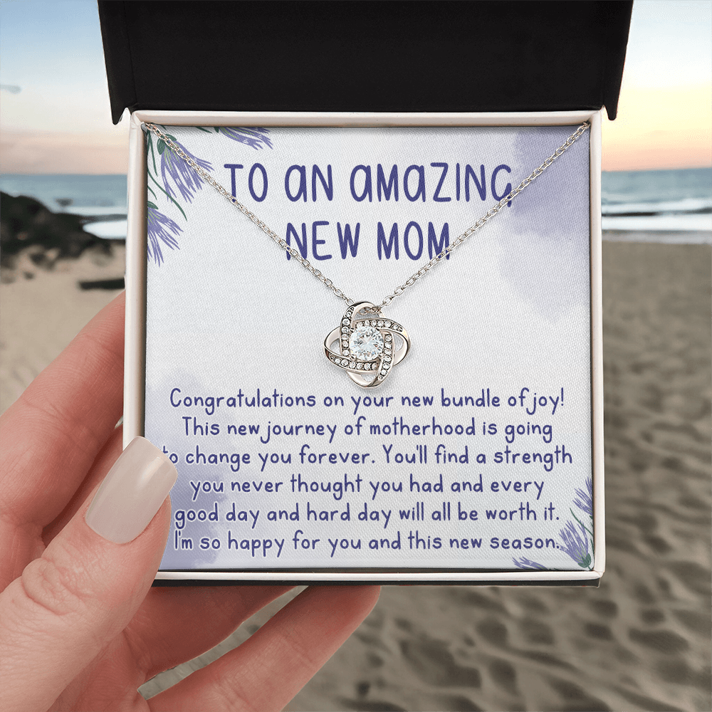 To An Amazing New Mom Necklace, Gift Necklace for New Mom, Congratulations Necklace For New Mom, To My New Mom Necklace From Daughter, Son, Mother Daughter Necklace, New Mom Necklace Gift For Wom