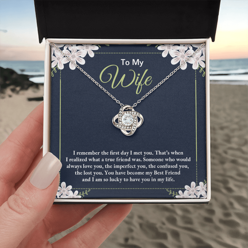 To My Wife Necklace For Wife From Husband, Necklace Gift For Women, Soulmate Jewelry Gift For Wife, Birthday Beautiful Soulmate Gifts For Her, Girlfriend Gift Necklace, Future Wife Gift Necklace