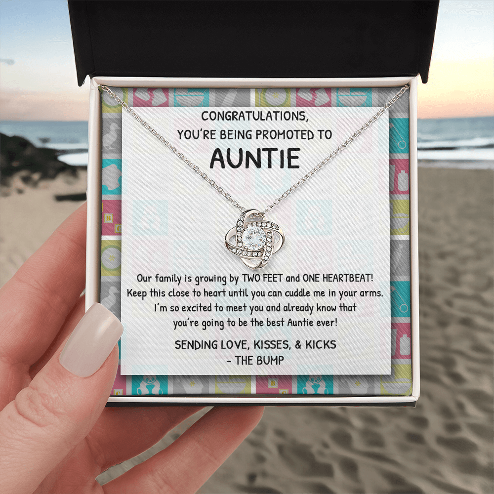 To Be Aunt Gift Necklace, Aunt to Be Announcement from Baby Bump, Soon to Be First Time Aunt, Congratulations Gift Necklace, New Aunt Gift Necklace, Gift for Sister Jewelry For Women