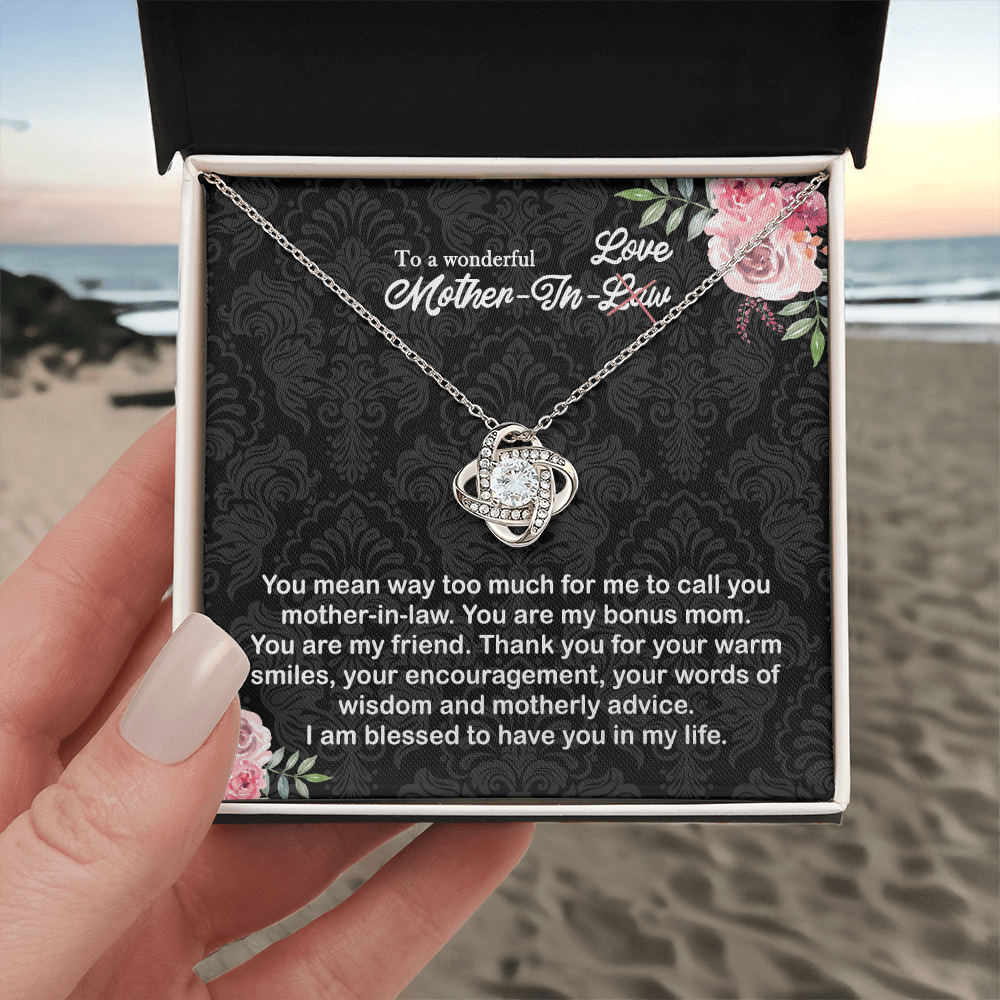 To a wonderful Mother-In-Love Necklace Pendant - Jewelry Gift for Mother In Law