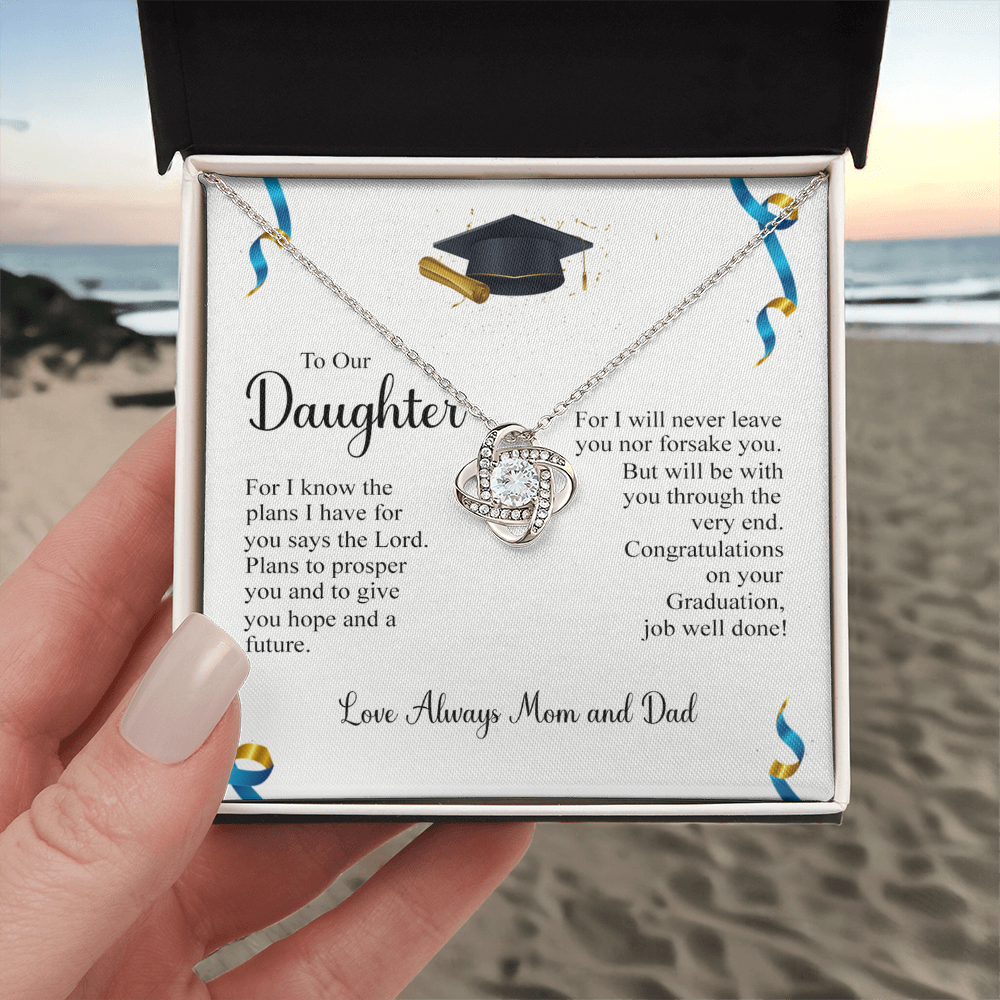 To My Daughter Necklace from Mom, Graduation Gift Necklace, Pendant Gift for Daughter, Graduation Gift for Her, High School, College Grad, Senior Graduation, Class of Necklace, Jewelry For Girls