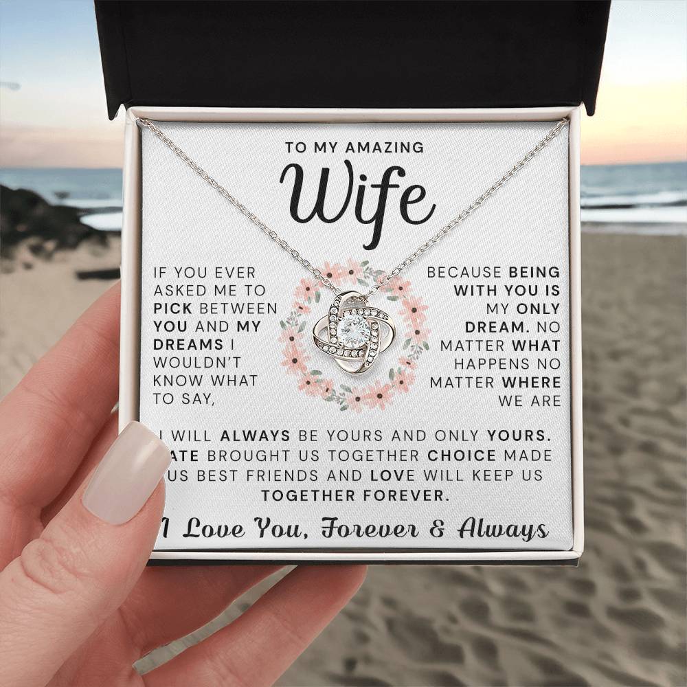 To My Amazing Wife Gift Necklace For Wife Gift for Valentine's Day Gifts For Her