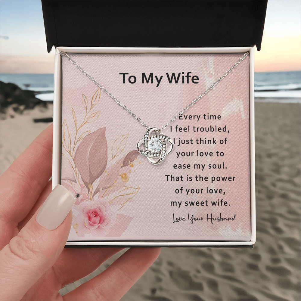 To My Wife Necklace From Husband, Necklace Valentines Day For Wife Jewelry Box Pendant Personalized Gift Necklace, Custom Romantic Gift Necklace For My Best Wife Ever, Jewelry Gift For Women