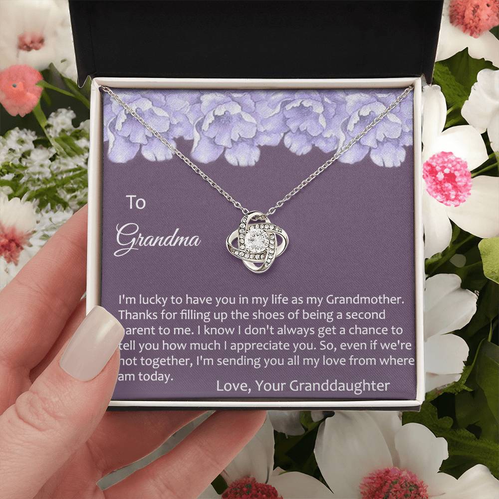Grandma Gift Necklace To Granddaughter - Grandma Gifts from Granddaughter, Granddaughter Gifts From Grandma - Jewelry Gifts for Grandmother, Nana, Mimi, Gigi, Grammy on Birthday, Christmas