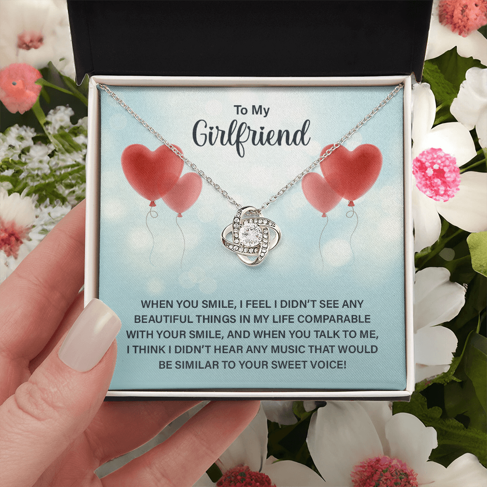 Girlfriend Gift Jewelry For Her, To My Girlfriend Necklace From Boyfriend Xmas