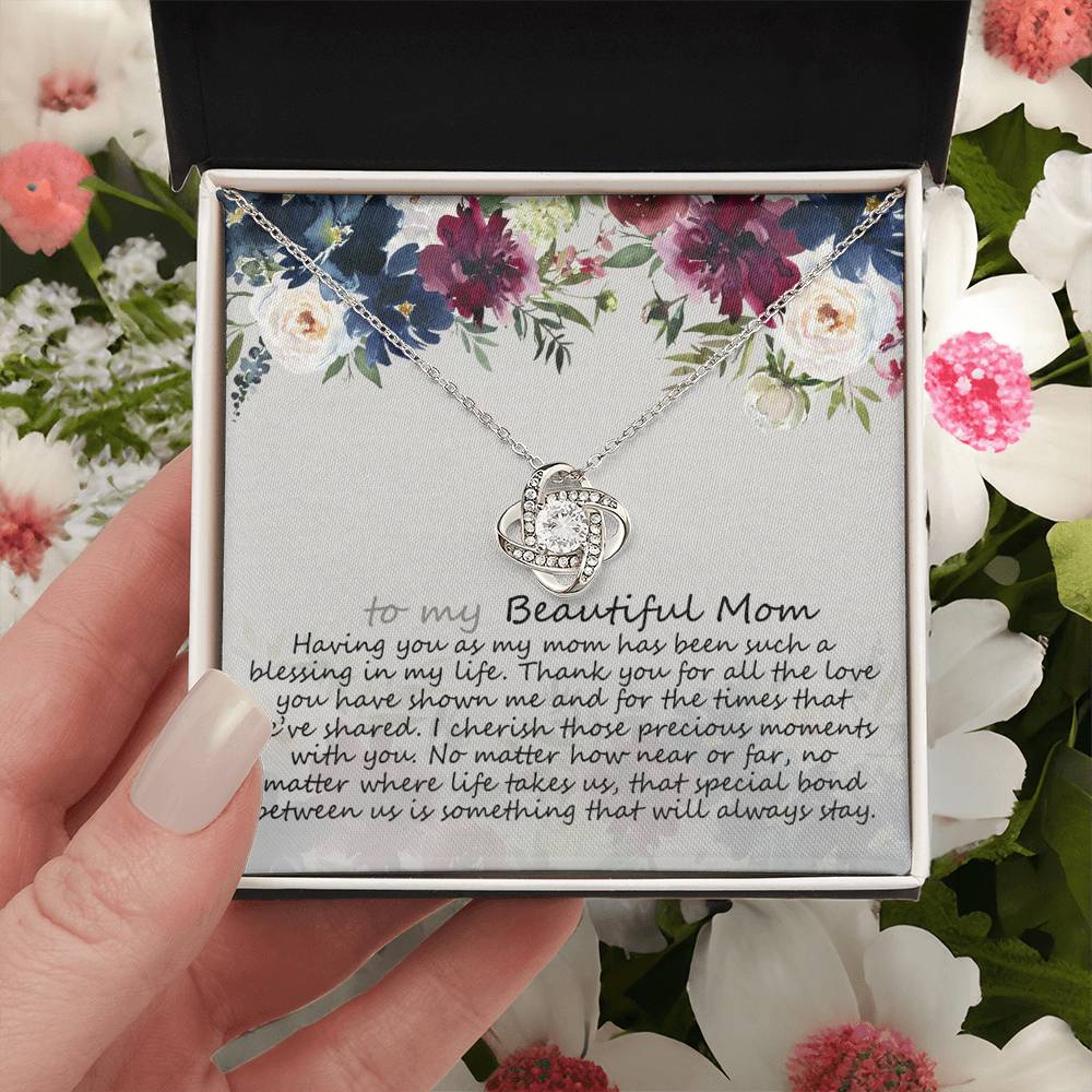 To my Beautiful Mom Necklace Mother's Day Gift Jewelry For Mother, Mom Gifts