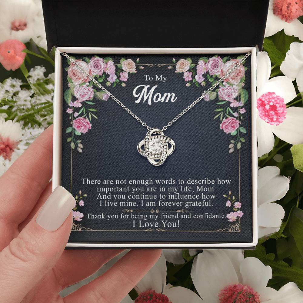 To My Mom Alluring Beauty Necklace, Gift Necklace for Mother, Mother's Day Gift
