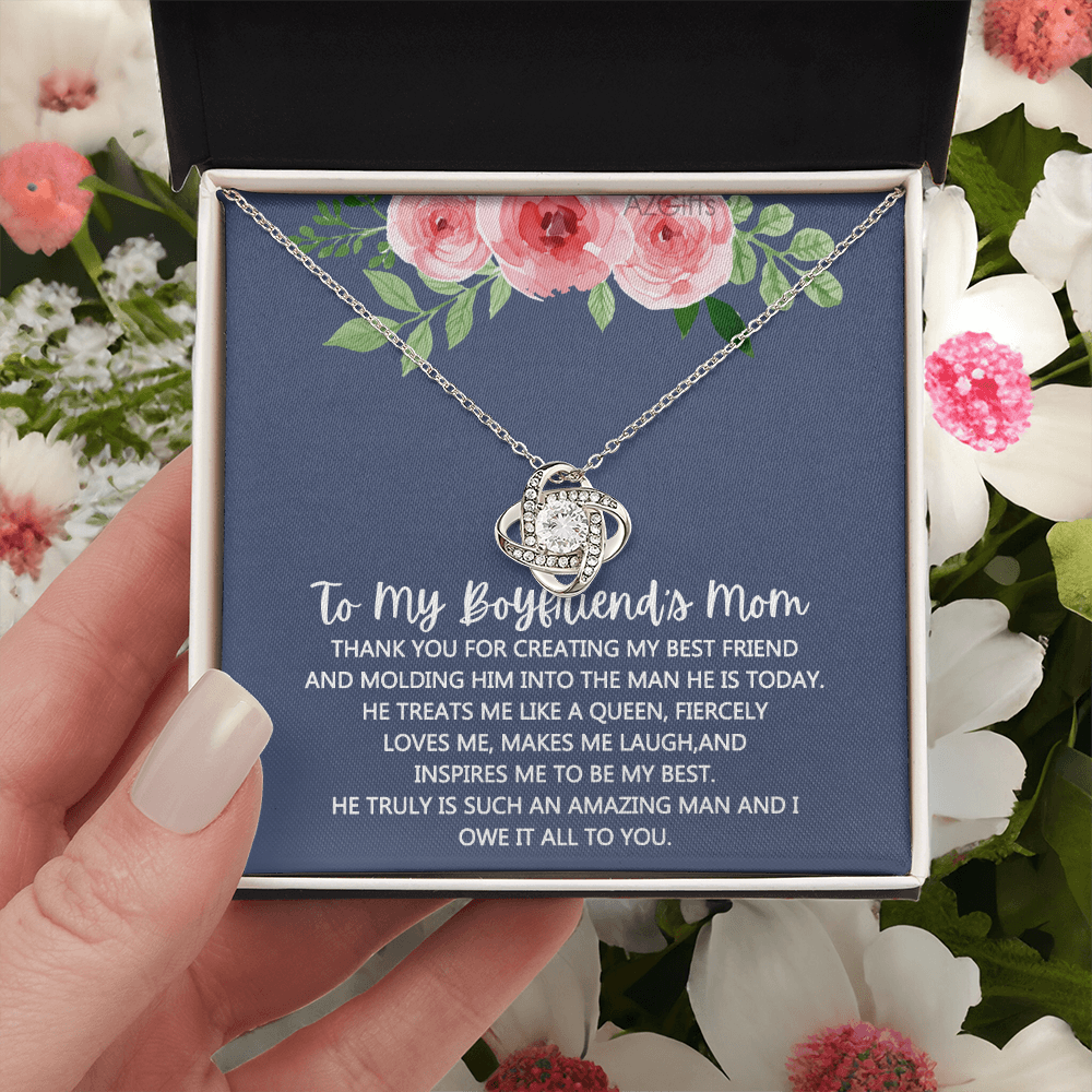 To My Boyfriend's Mom Necklace From Girlfriend Mom, Mothers Day Necklace For Boyfriends Mom From Girlfriend, Personalized Gifts For Mother-In-Law, Boyfriends Mom Gift Necklace, Necklace for Women