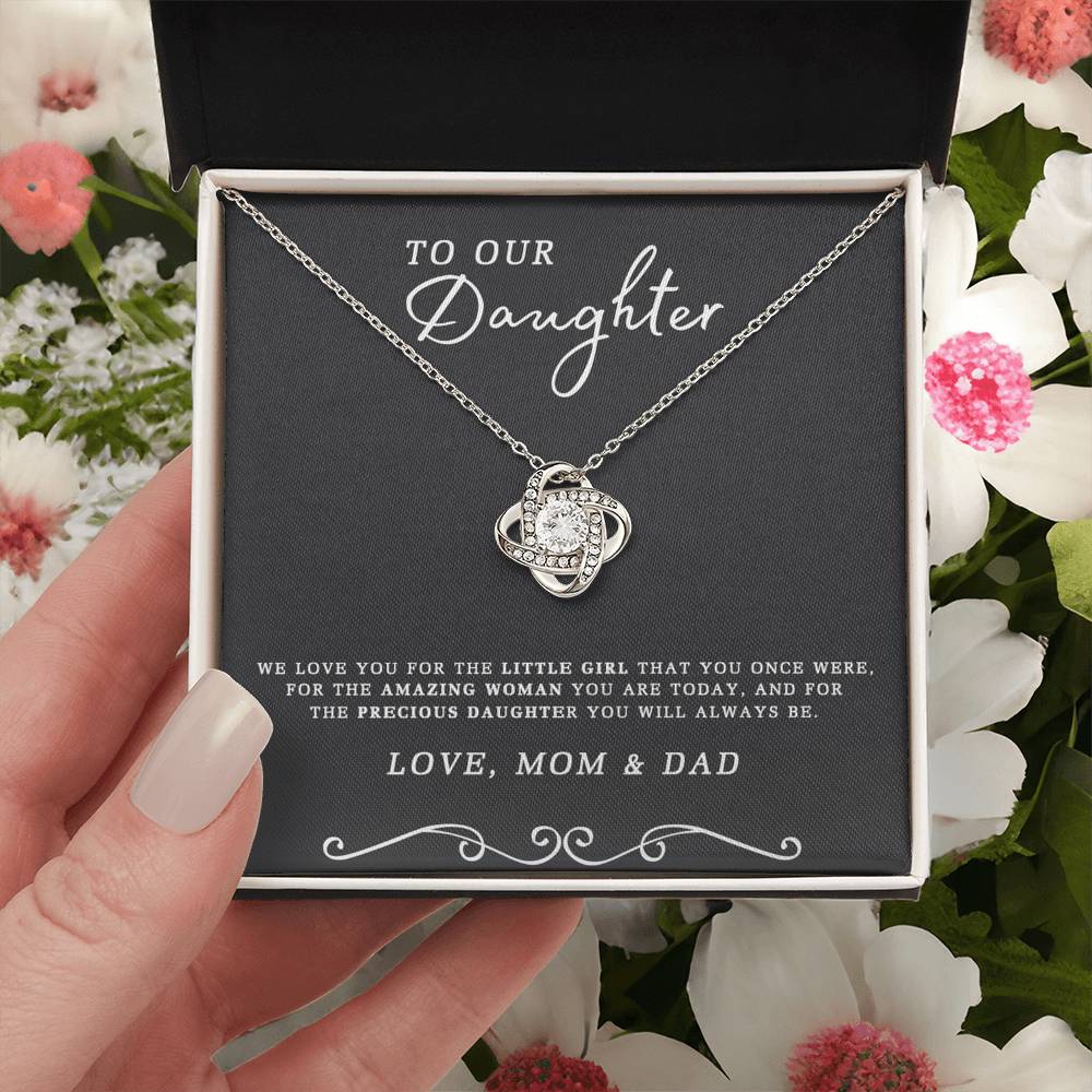 To My Daughter Gift Necklace From Mom And Dad, Daughter Gifts From Dad, Mother To Daughter Necklace Chain, Badass Daughter Jewelry Gift For Girls, Daughter On Birthday, Graduation Gift, Christmas