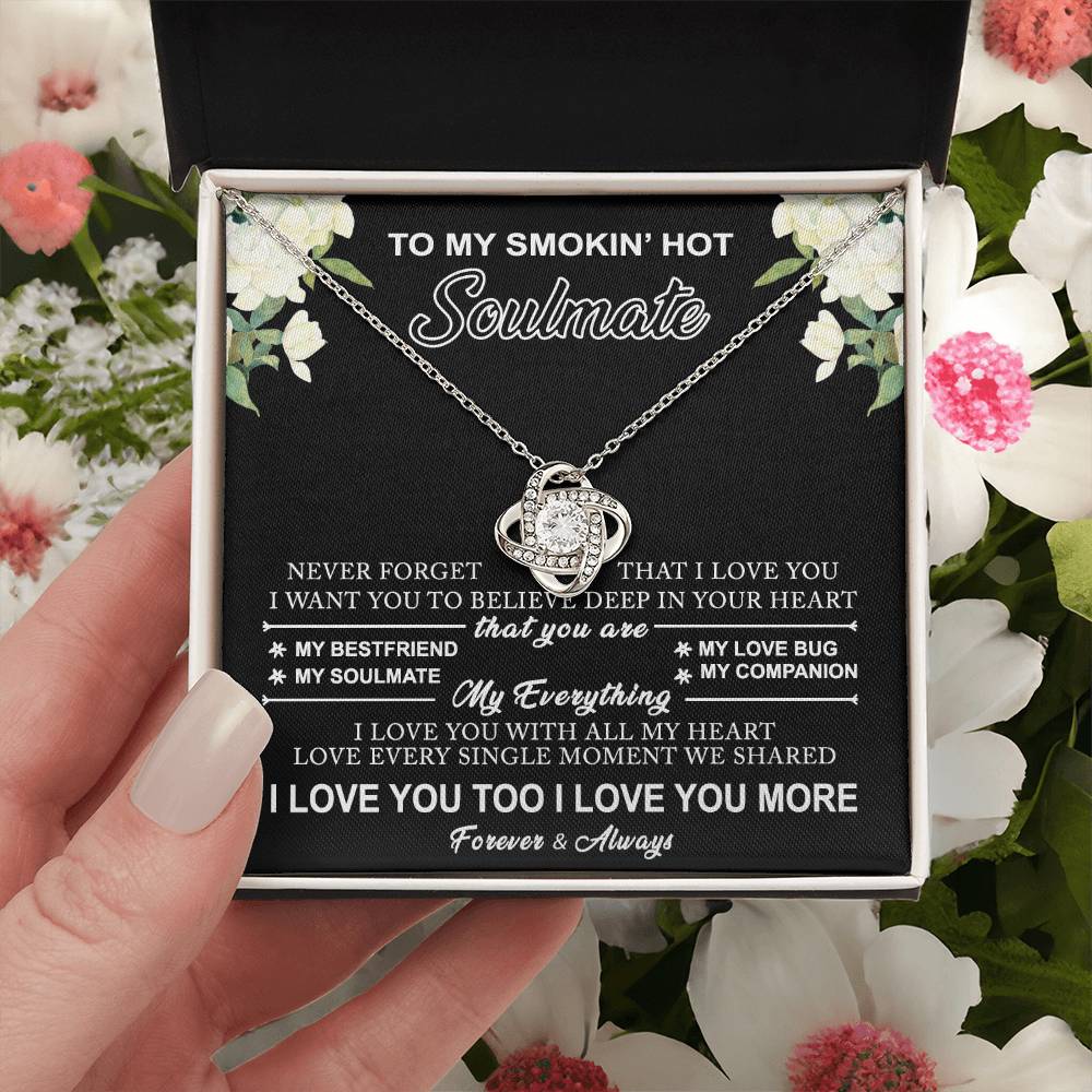 To My Soulmate Gift Necklace Love Knot Necklace Gift for Girlfriend, Soulmate 175117706783