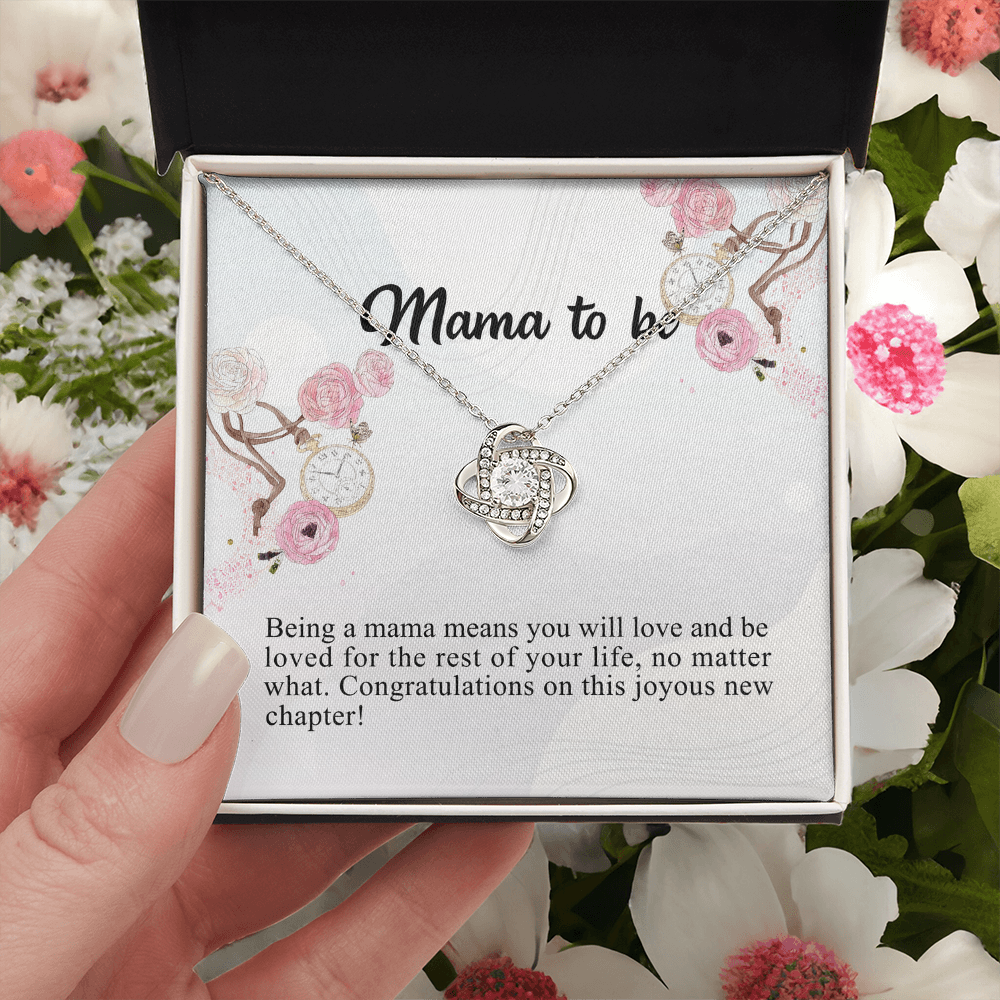 To My Mom Necklace Gift From Son, Happy Mother's Day Love Knot Pendant For Mom On Birthday, Anniversary Necklace Gift Love With Your Son For Mom, Mother Gift Necklace To Son, Mamato Be Gift Necklace