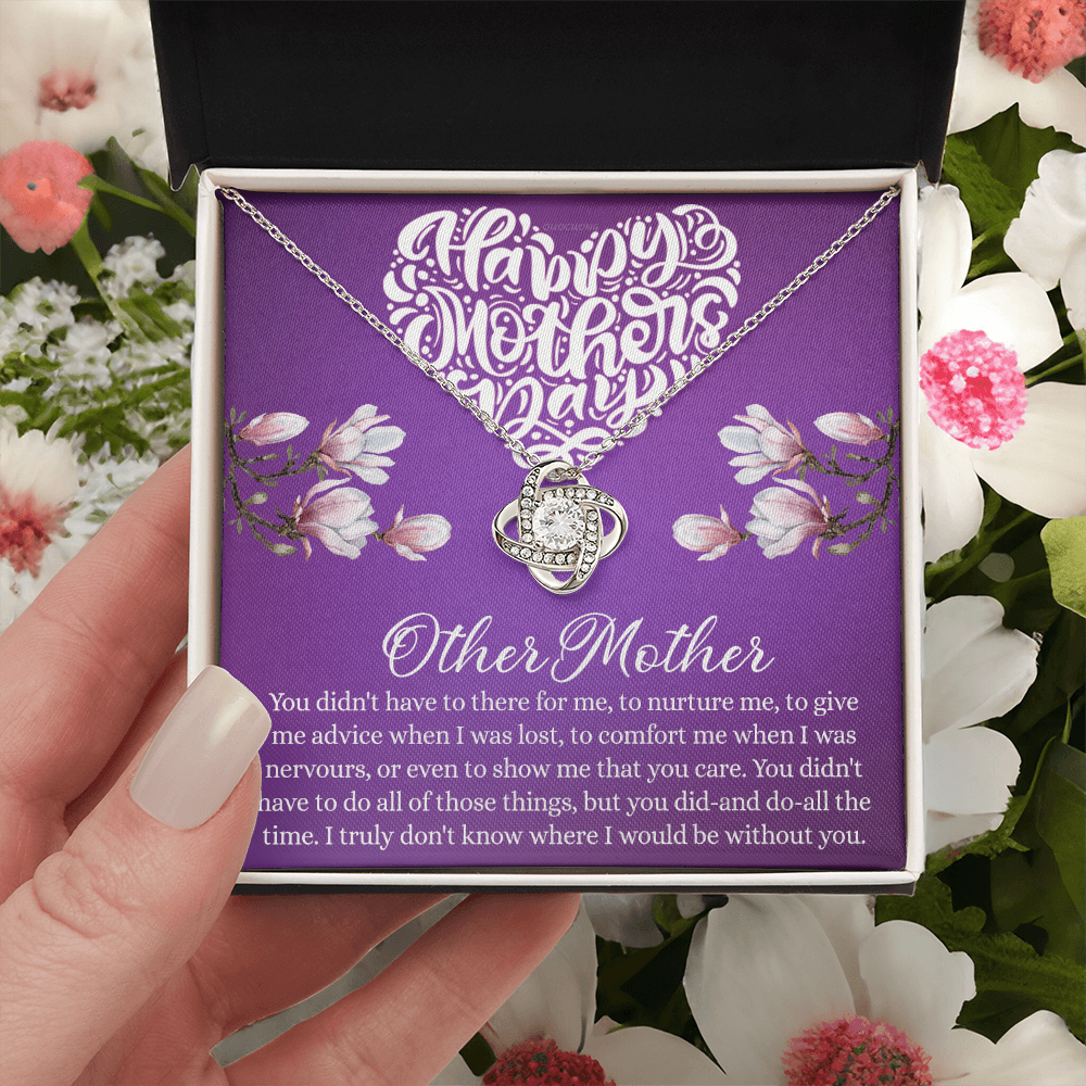 Happy Mother Day Necklace, Other Mother Love Knot Necklace Gift From Daughter, Mother And Daughter Gift Necklace Personalized Gift Necklace For Mother Pendant, Love Knot Necklace Gift For Women