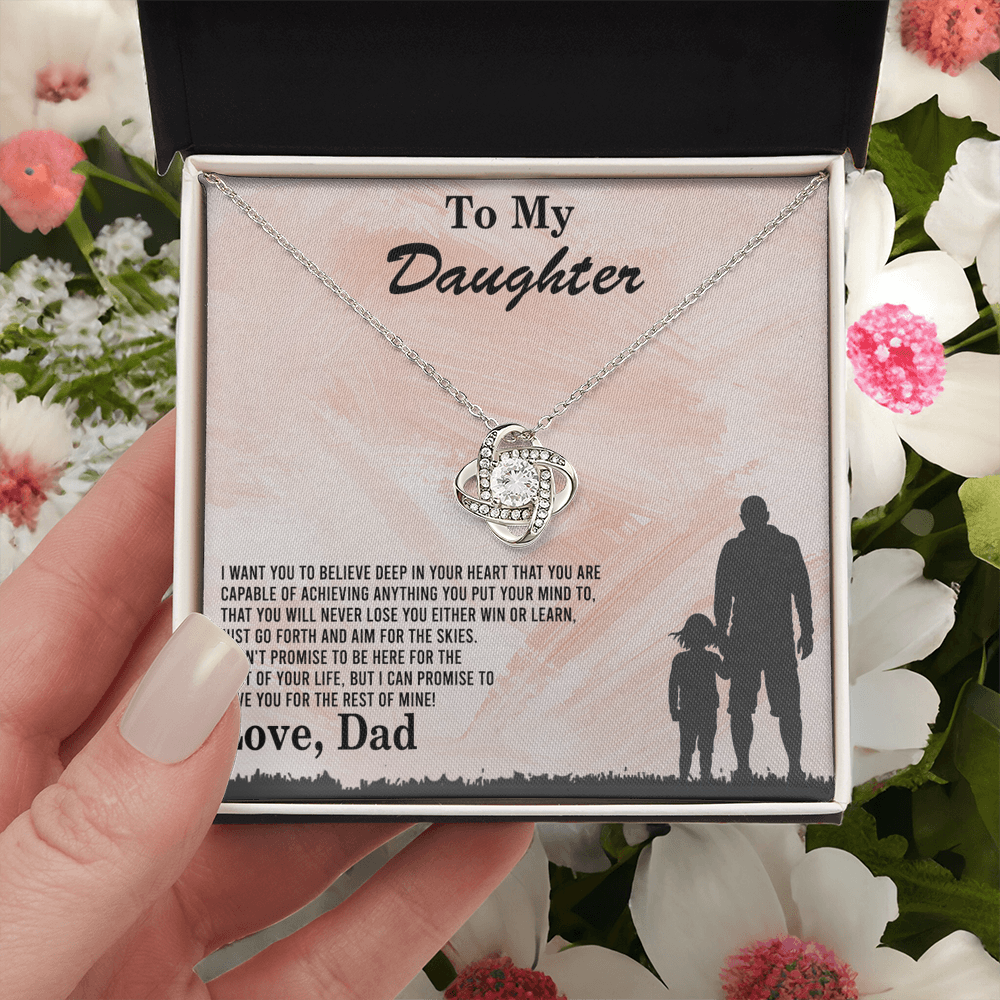 To My Daughter Gift Necklace Love Dad, To My Badass Daughter, Daughter Jewelry From Dad, Father Daughter Gifts From Dad, Necklace For Daughter, To Daughter From Dad, Father Gifts From Daughter