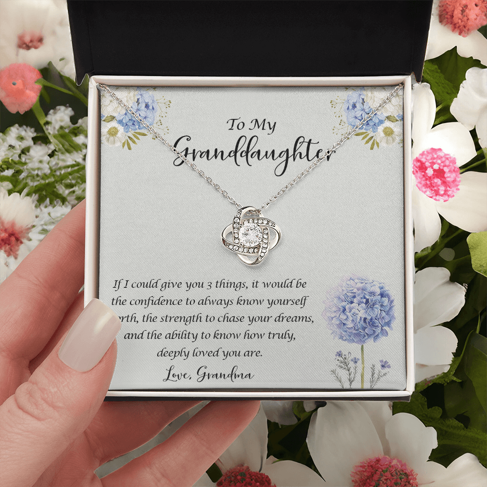 Granddaughter Gifts Necklace From Grandma - To My Granddaughter Necklace, Jewelry Keepsake Gifts For Granddaughter, Love Gift For Adults Or Girls On Graduation Gift, Wedding, Valentines, Christmas