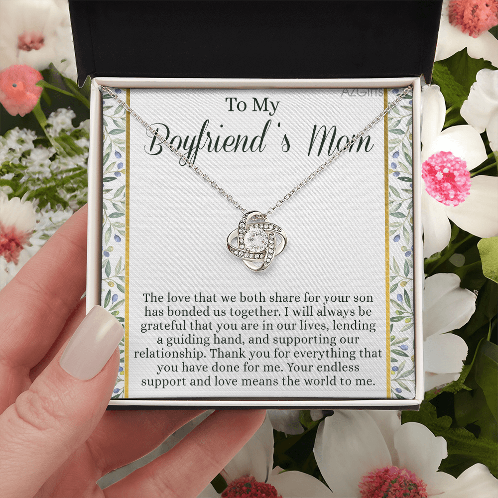 To My Boyfriend's Mom Necklace From Girlfriend Mom, Customize Name Gift Necklace For Boyfriend's Mom Gift Mothers Day Necklace For Boyfriends Mom From Girlfriend, Presents for Mom Necklace for Women