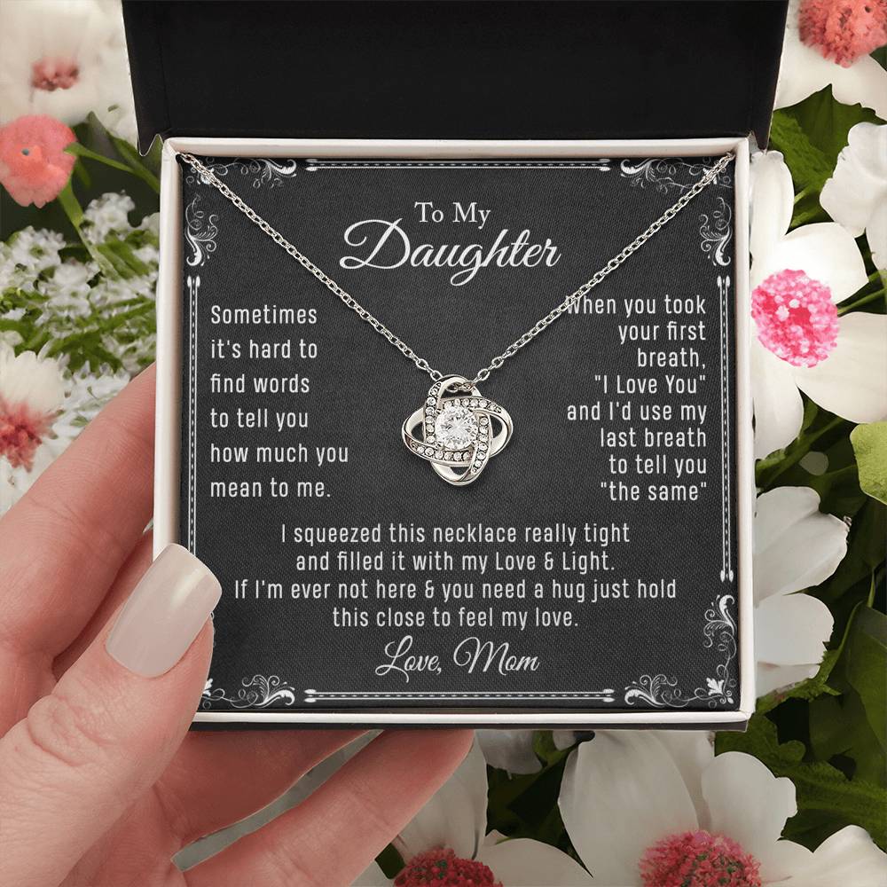 Jewelry, Message Card Necklace - Personalized Necklace With Message Card And Box Jewelry Custom Card, Christmas Daughter Necklace To My Daughter Necklace From Mom Jewelry Gift For Girls