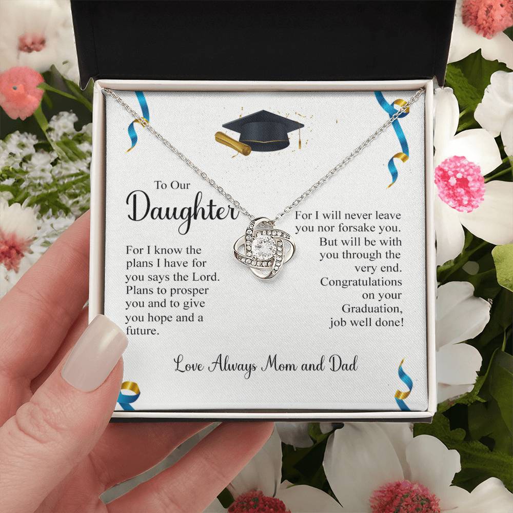 To My Daughter Necklace from Mom, Graduation Gift Necklace, Pendant Gift for Daughter, Graduation Gift for Her, High School, College Grad, Senior Graduation, Class of Necklace, Jewelry For Girls