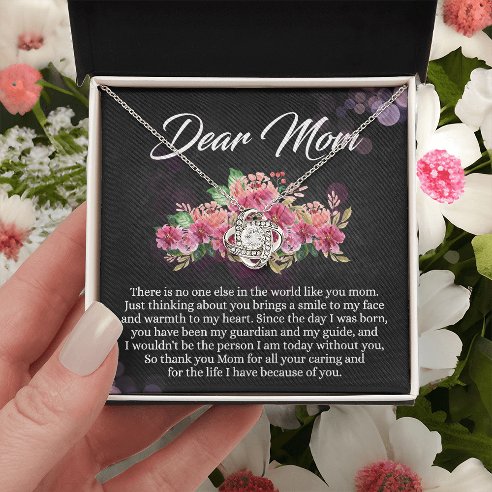 Dear Mom Gift Necklace, To My Mom Necklace From Daughter, Thank You Mom Necklace, Jewelry Gift For Mom On Mother's Day, Anniversary, Birthday Gift Jewlry For Women, Mother And Daughter Necklaces