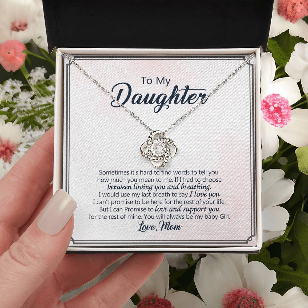 To My Beautiful Daughter Necklace from Mom, Mother and Daughter Gift Necklace, Jewelry Gift For Girls, Little Girl, Daughter, Necklace for Daughter, Daughter Birthday Graduation Gift from Mother