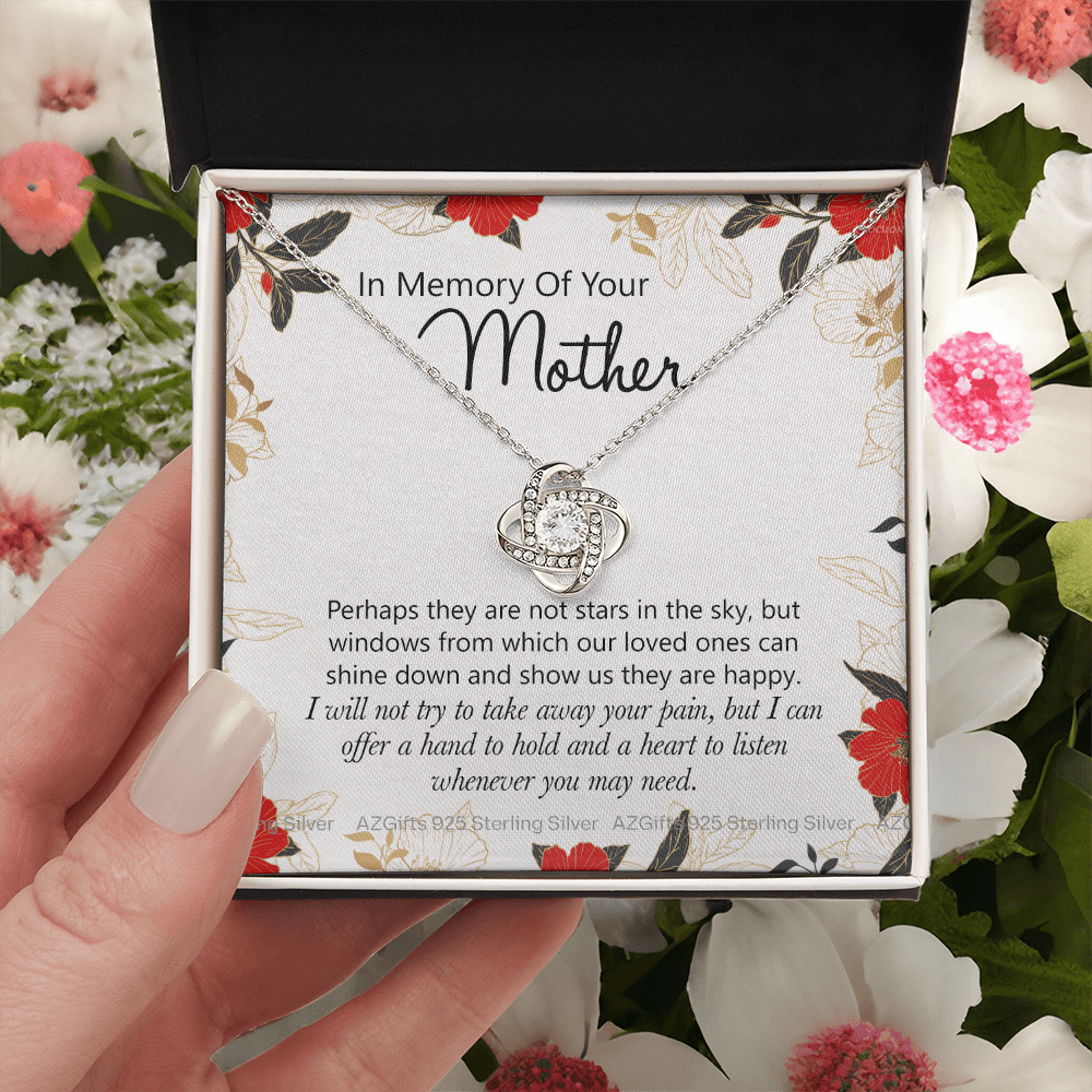 In Memory Of Your Mother Gift Necklace, Sympathy Loss Of Mother Necklace, Bereavement Gift Box For Mother Loss Of Mother Gift Necklace To My Mother Necklace From Daughter Son Jewelry Gift For Women